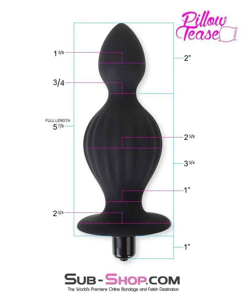 0315E      Genie in a Bottle Vibrating Silicone Huge Butt Plug - Image 2