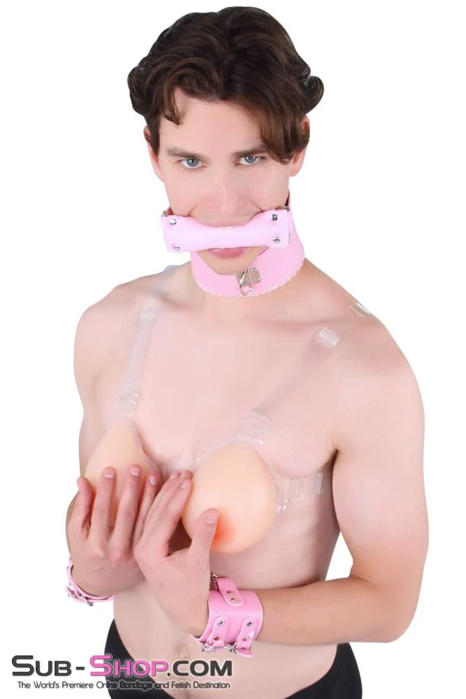 9875RS      Gia Real Feel Silicone Breast Forms with Nipples and Clear Straps, C Cup - Image 5