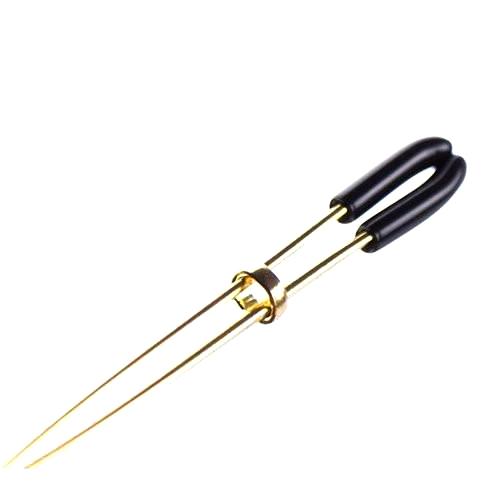 0452M Gilded Nipples Tweezer Nipple Clamps with Gold Chain - Image 5