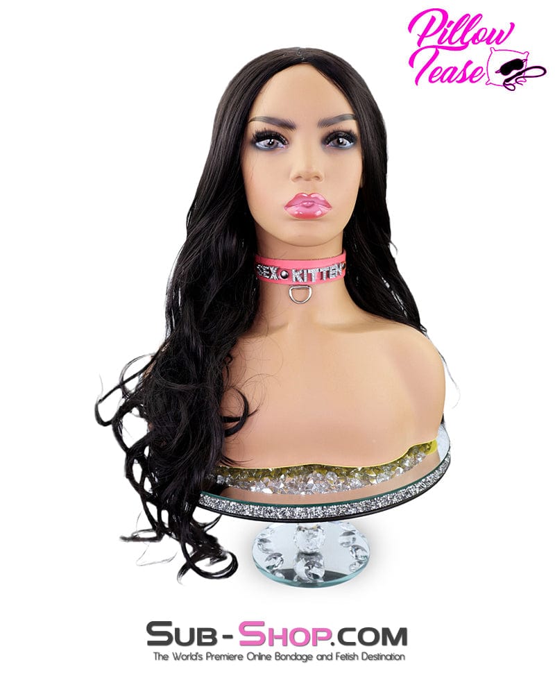 9955RS      Glamour Girl Curly 22" Black Wig - Image 8