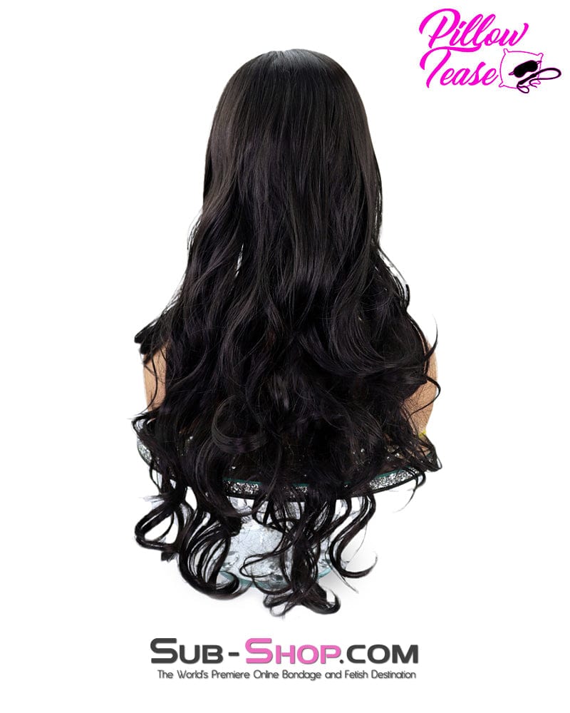 9955RS      Glamour Girl Curly 22" Black Wig - Image 9