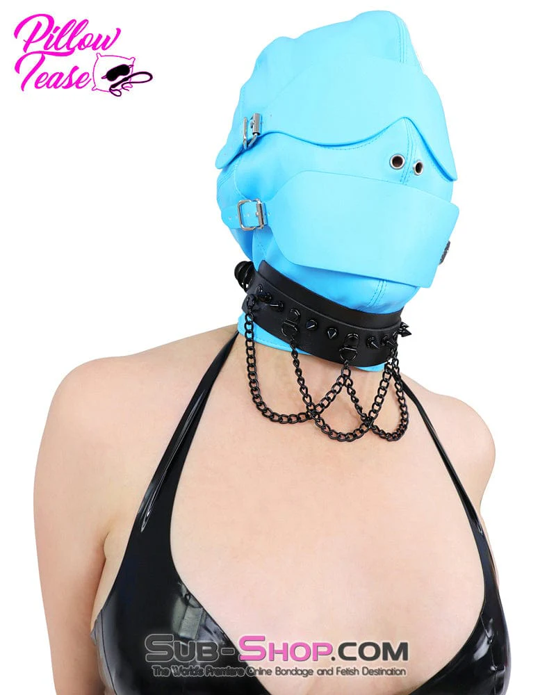 0720M Gothic Spiked Collar with Cascading Black Chains - Image 11