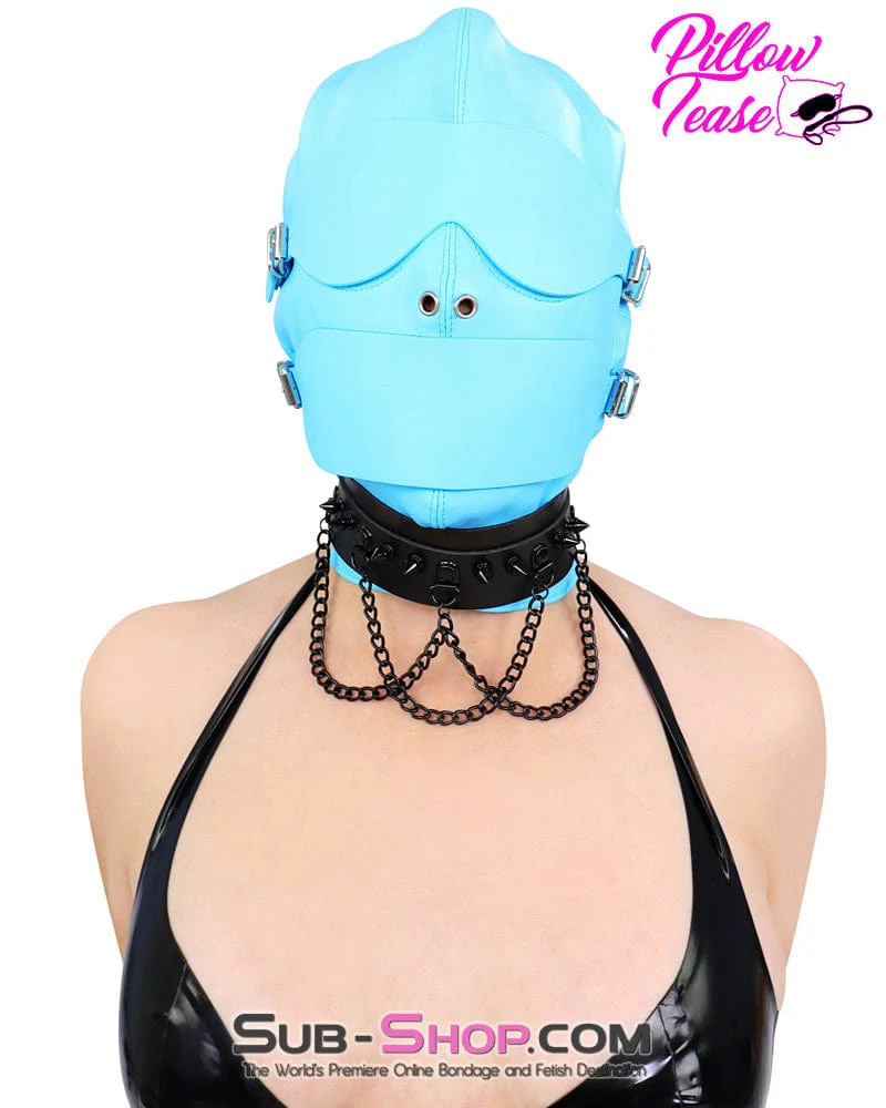 0720M Gothic Spiked Collar with Cascading Black Chains - Image 12