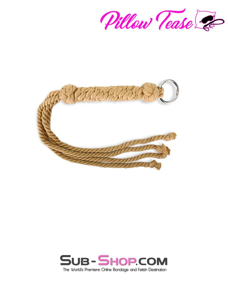 2112M      Hand Knitted Twisted Rope Flogger - Image 4