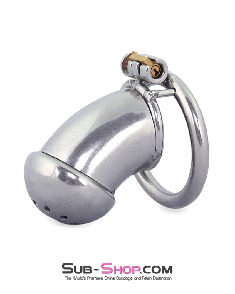0412M      High Security Locking Stainless Steel Chastity Cage by Alcatraz Chastity - MEGA Deal - Image 3