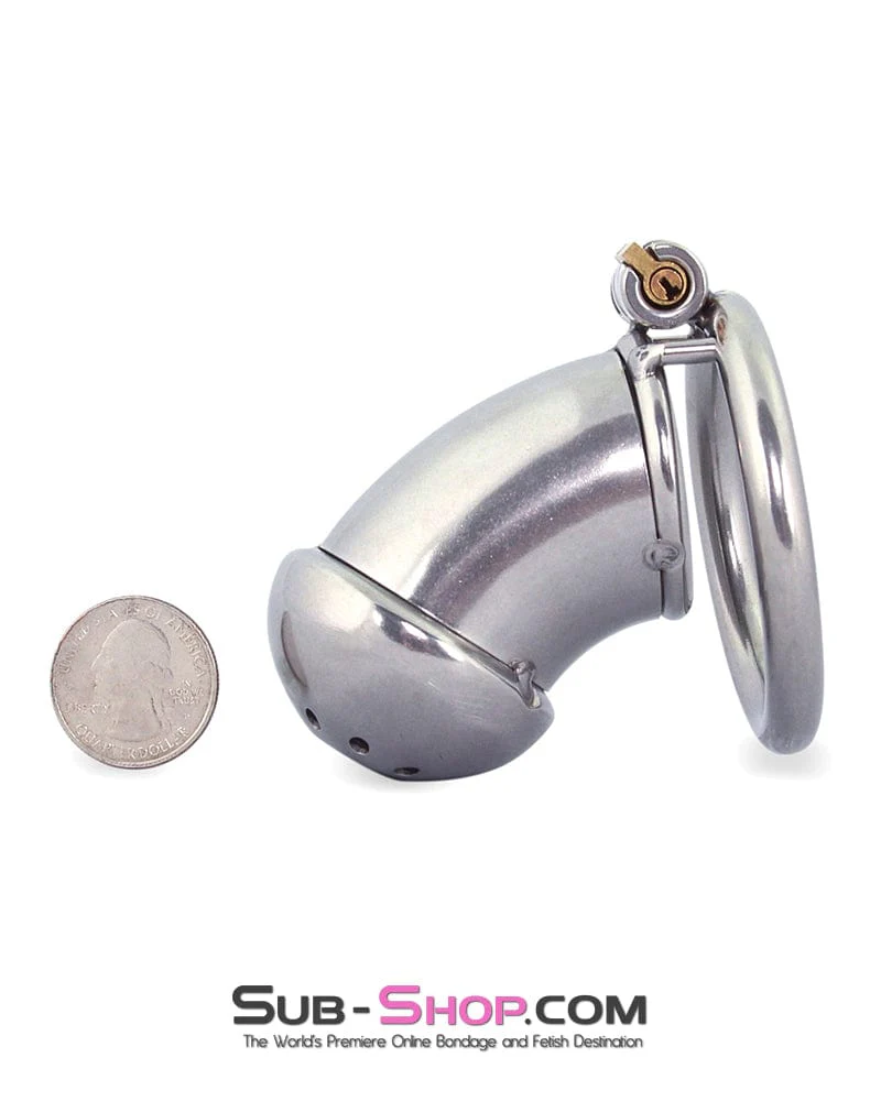 0412M      High Security Locking Stainless Steel Chastity Cage by Alcatraz Chastity - MEGA Deal - Image 6
