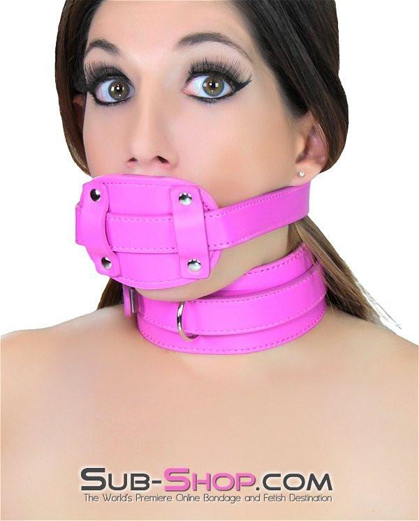 5709RS <b>BOGO!</b> Hot Pink Locking Penis Gag - Image 12