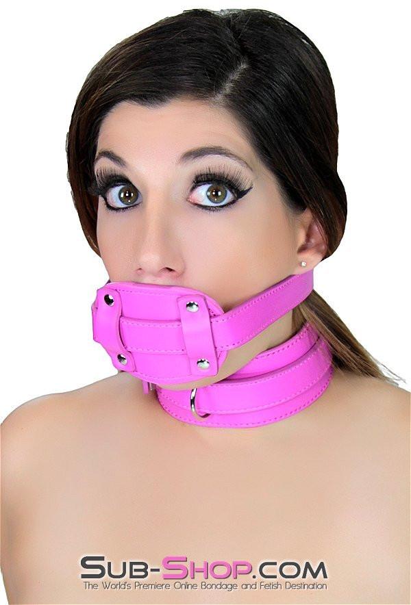 5709RS <b>BOGO!</b> Hot Pink Locking Penis Gag - Image 13