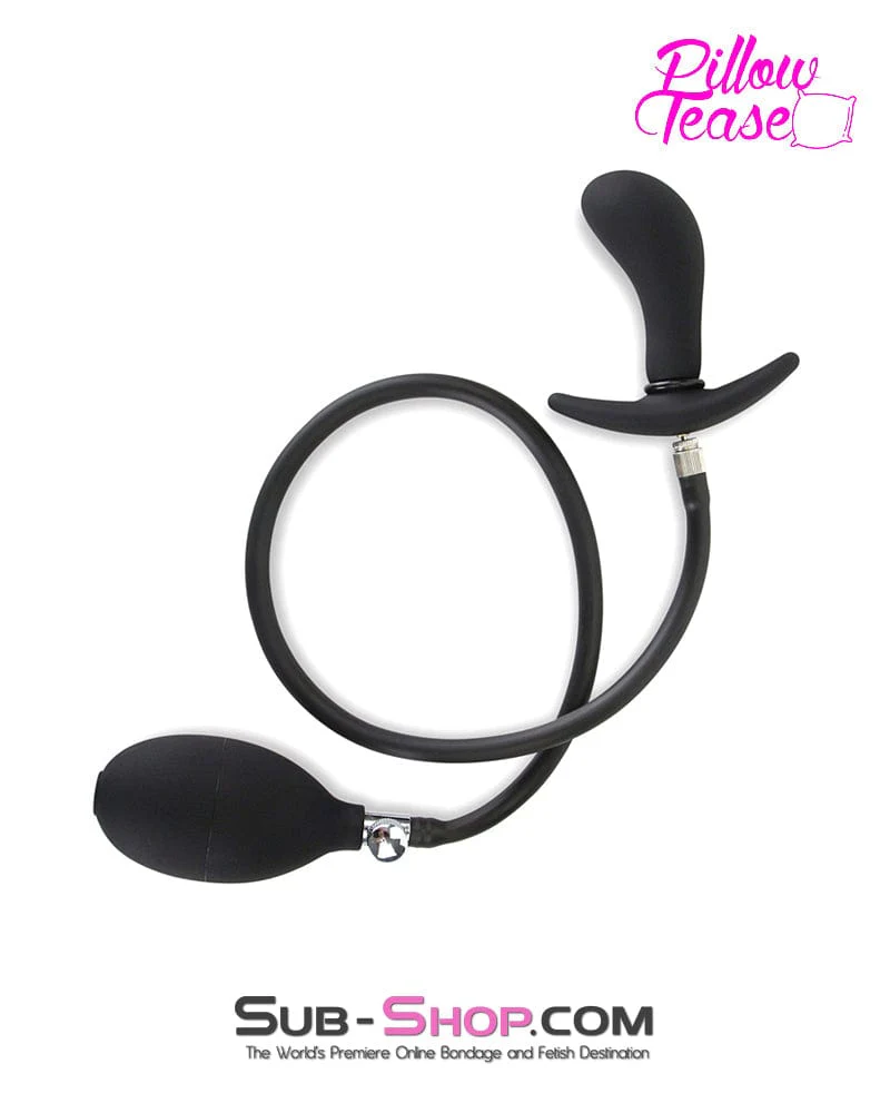 0624M Inflatable Prostate Massager Plug with Removable Pump Hose