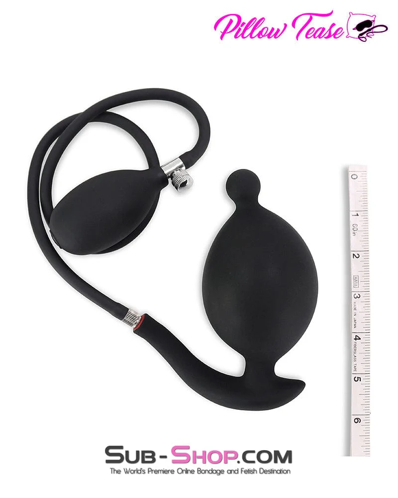 2320M Inflatable Rubber Butt Plug with Removable Pump - Image 4