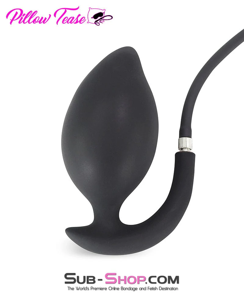 2321M Inflatable Rubber Prostate Anal Plug with Removable Pump - Image 4