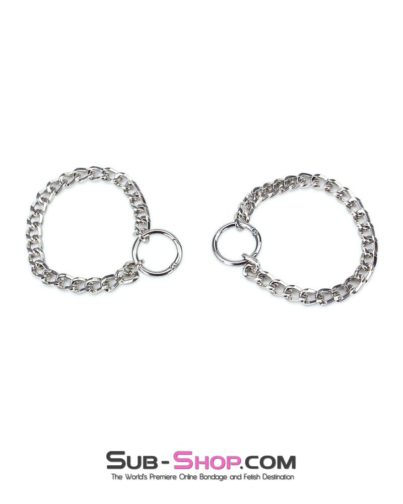 8878RS Jeweled Chain Ankle Cuffs - Image 6