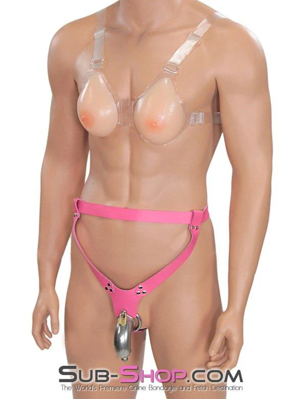 7179AE Just Like My Own Sissy Transformation A-Cup Real Feel Breasts with Nipples - Image 7