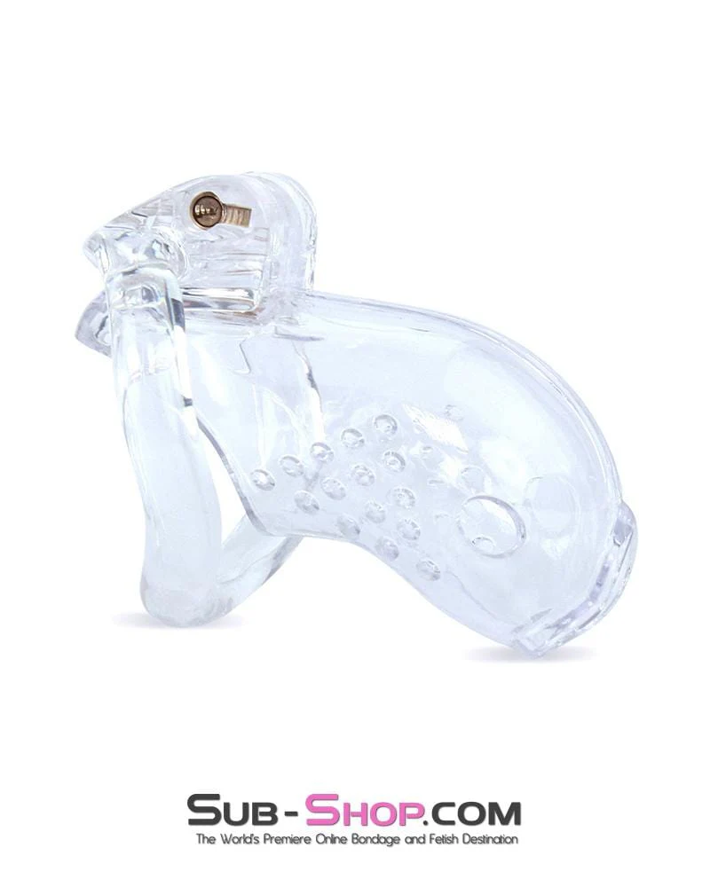 3731M Just the Tip Clear Cock Tease High Security Chastity Cock Lock - Image 2