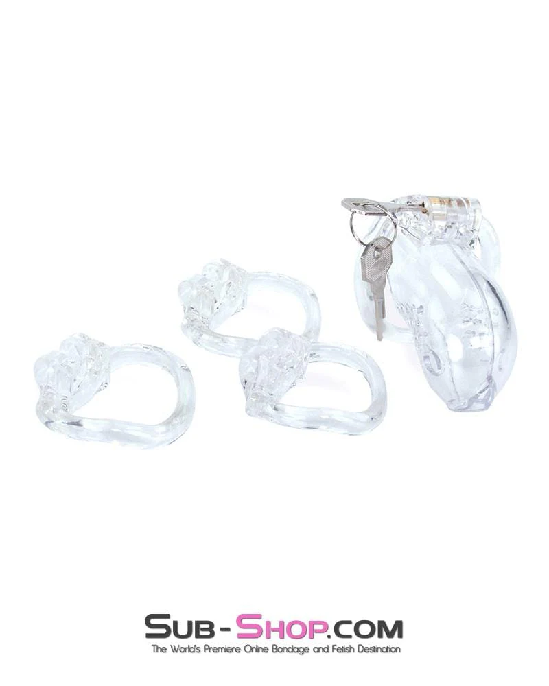 3731M Just the Tip Clear Cock Tease High Security Chastity Cock Lock - MEGA Deal - Image 5