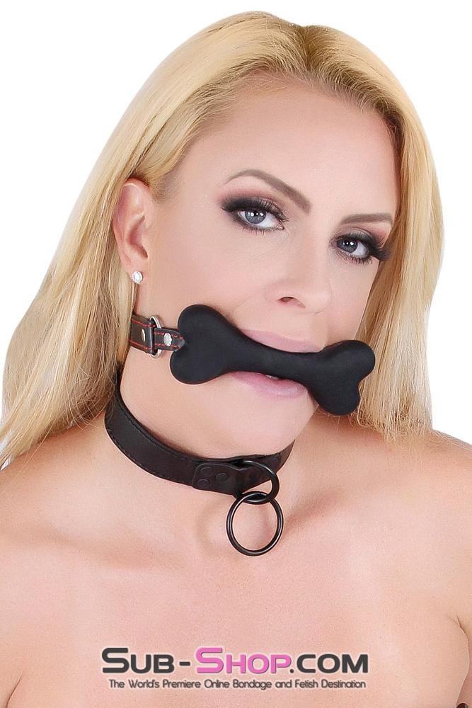 2963DL      <b>BOGO!</b> L’il Pup Small Black Silicone Puppy Play Bone Gag - Image 15