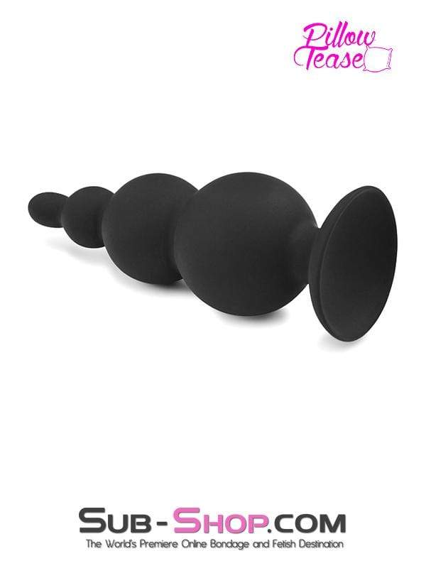 2329M-SIS      Large Graduated Silicone Anal Plug Sissy Trainer with Suction Cup Base - Image 2