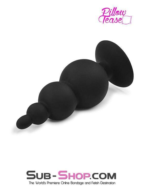 2329M-SIS      Large Graduated Silicone Anal Plug Sissy Trainer with Suction Cup Base - Image 5
