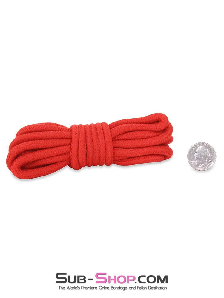 2489M Little Tie Ups Red Cotton Rope 15 feet - Image 10