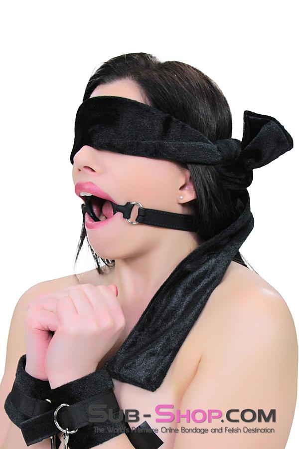0806M   Locking 2” Wide Black Silicone Comfort Ring Gag - Image 10
