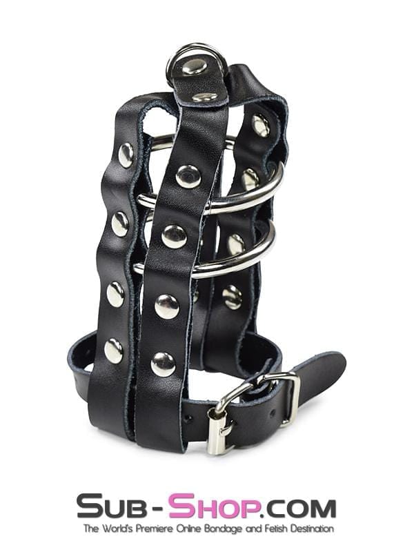 1797DL Lockable Cock & Balls Cage with Lead Ring Tip - Image 3