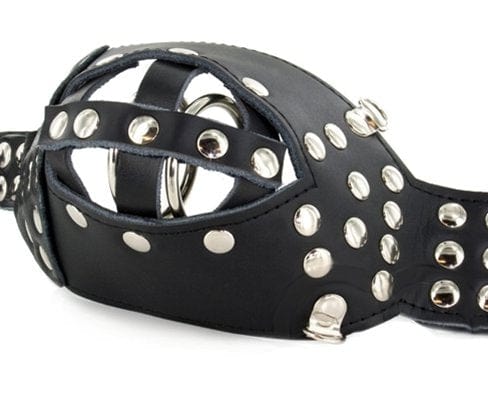 7215M-SIS      Locking Male Sissy Chastity Cage Belt with Chained Locking Wrist Cuffs - Image 6