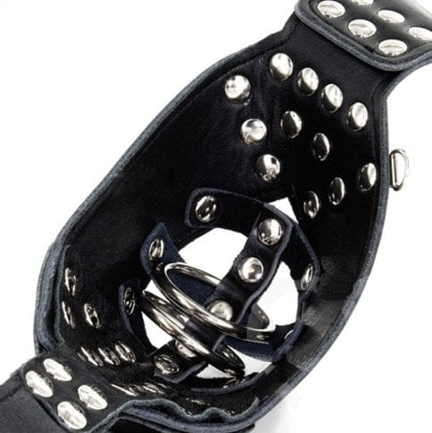 7215M-SIS      Locking Male Sissy Chastity Cage Belt with Chained Locking Wrist Cuffs - Image 7