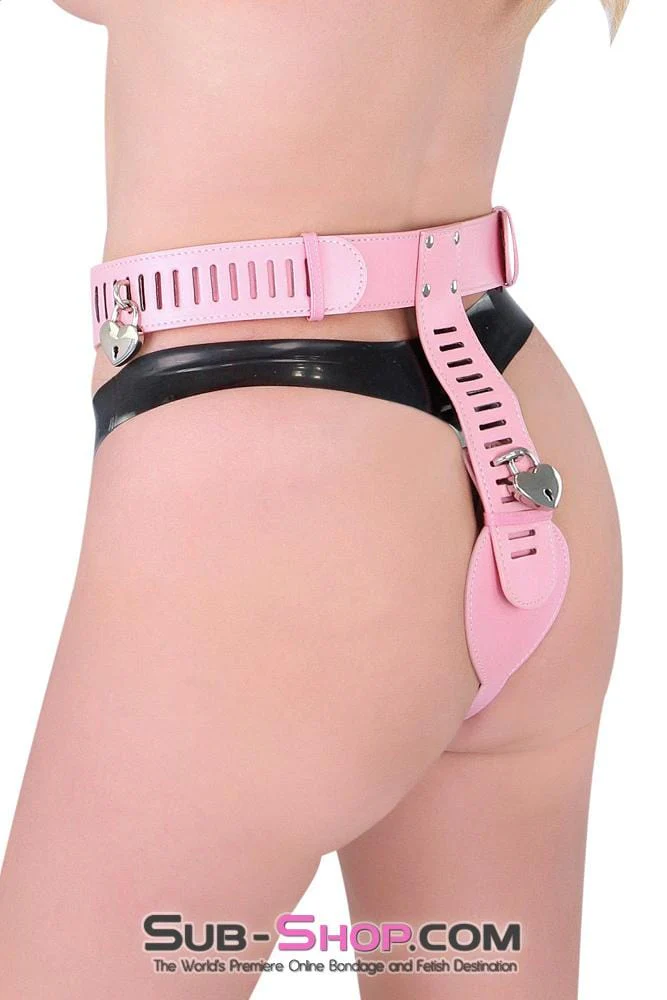 0902RS Locking Princess Pink Female Chastity Belt