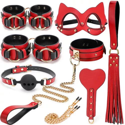 7874DL Luxe 9 PC Naughty Kitten Bondage Fantasy Kit with Case - Image 15