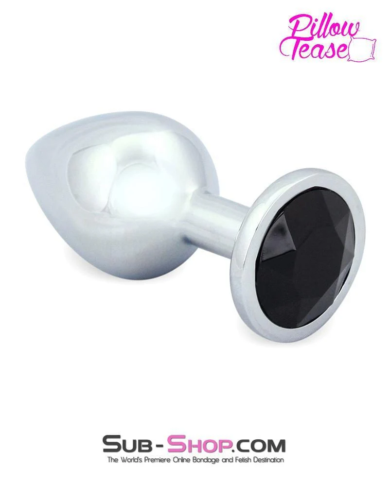 7031E Medium Black Gem Base Chromed Steel Anal Plug š„ FINAL CLEARANCE ā Last Chance! - Image 2