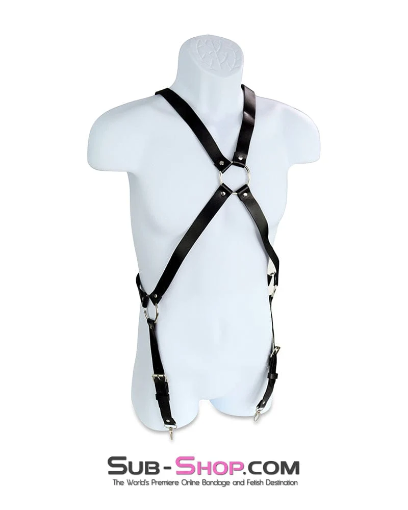 1894DL      Men's Full Chest Bondage Harness - Image 2