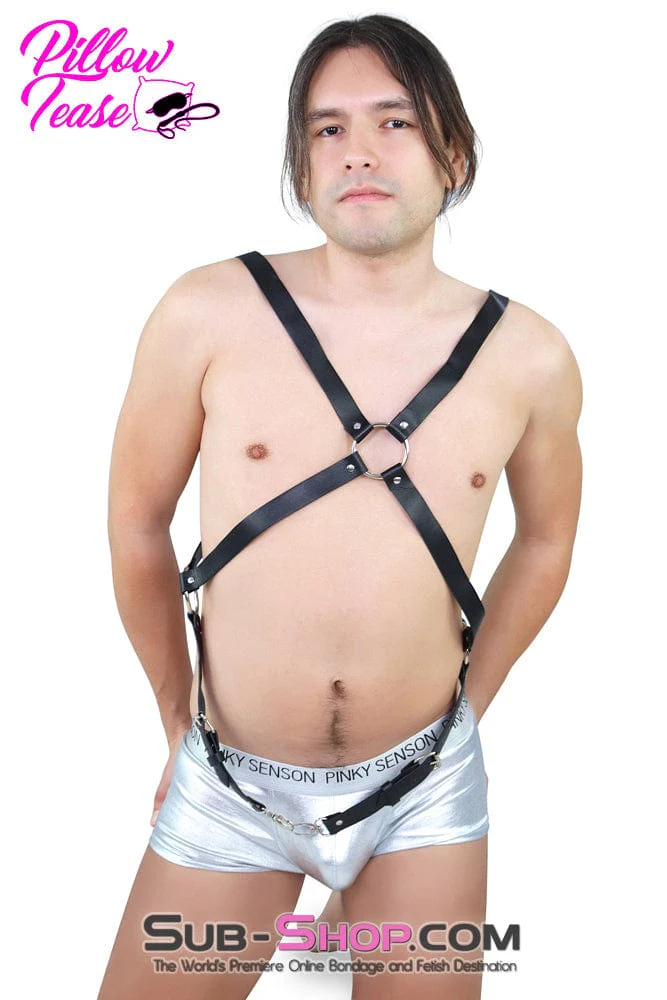 1894DL      Men's Full Chest Bondage Harness - Image 3