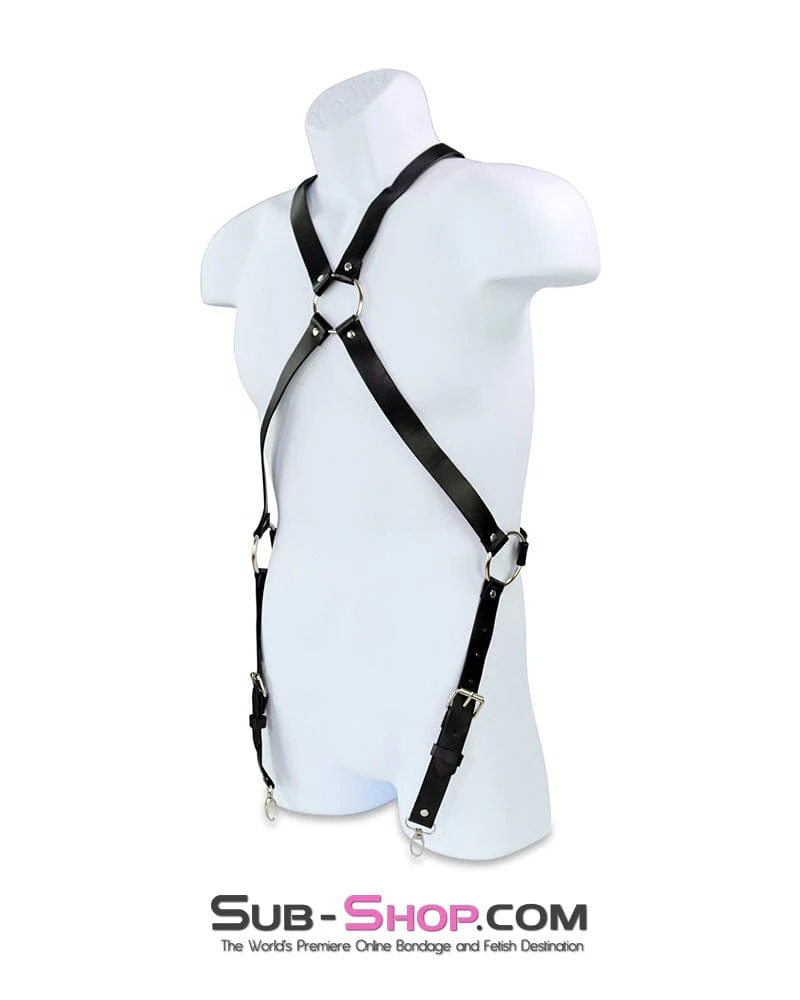 1894DL      Men's Full Chest Bondage Harness - Image 6