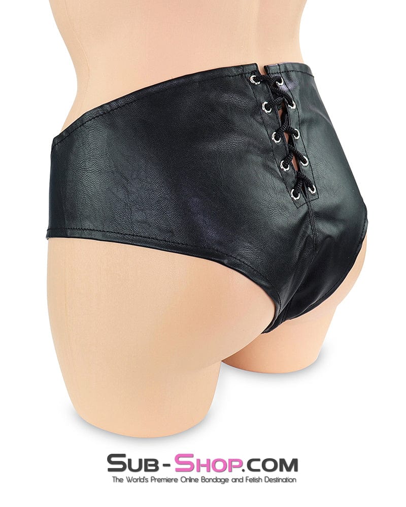 0551DL Men's Bondage Posing Lace Up Pouch - Image 2