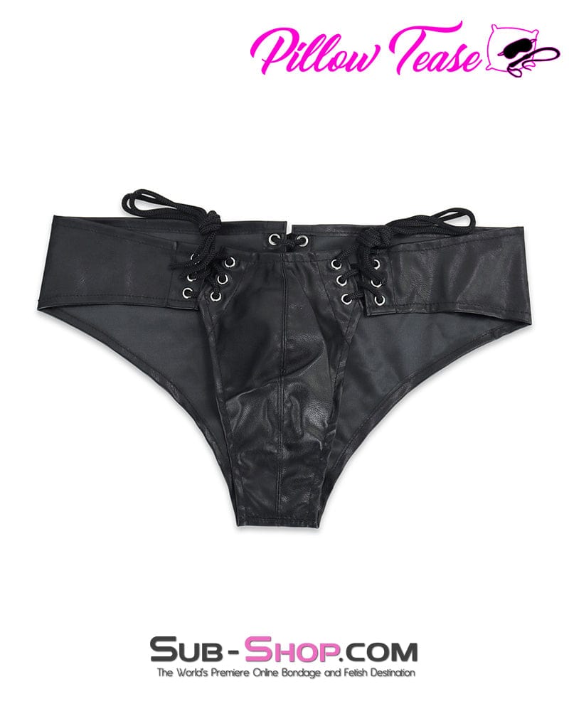 0551DL-SIS      Panty Sissy Bondage Posing Lace Up Pouch - Image 4