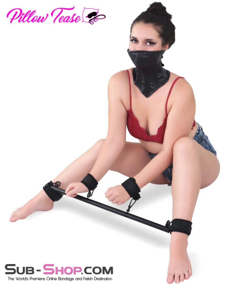 2419MQ      Metal Spreader Bar with 4 Padded Bondage Cuffs and Connection Chains - Image 5