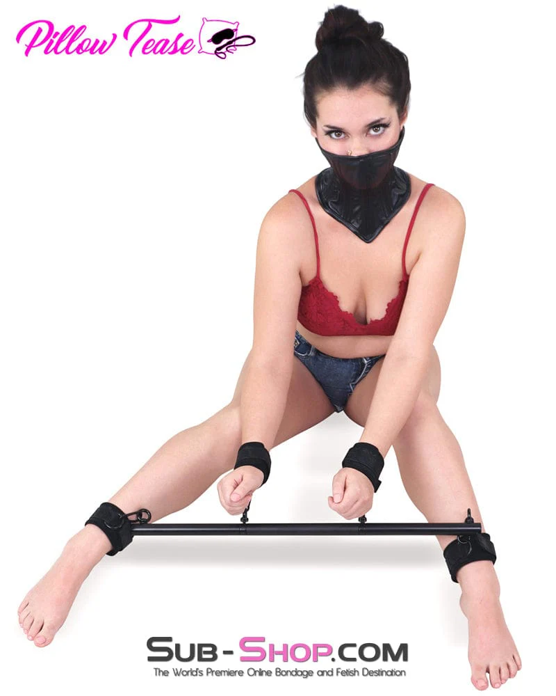 2419MQ      Metal Spreader Bar with 4 Padded Bondage Cuffs and Connection Chains - Image 8