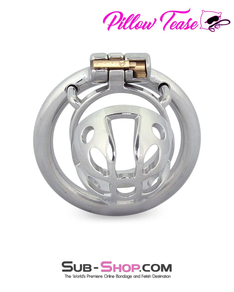 0717M Mini Basket Steel Cock Cage Chastity Device - Image 6