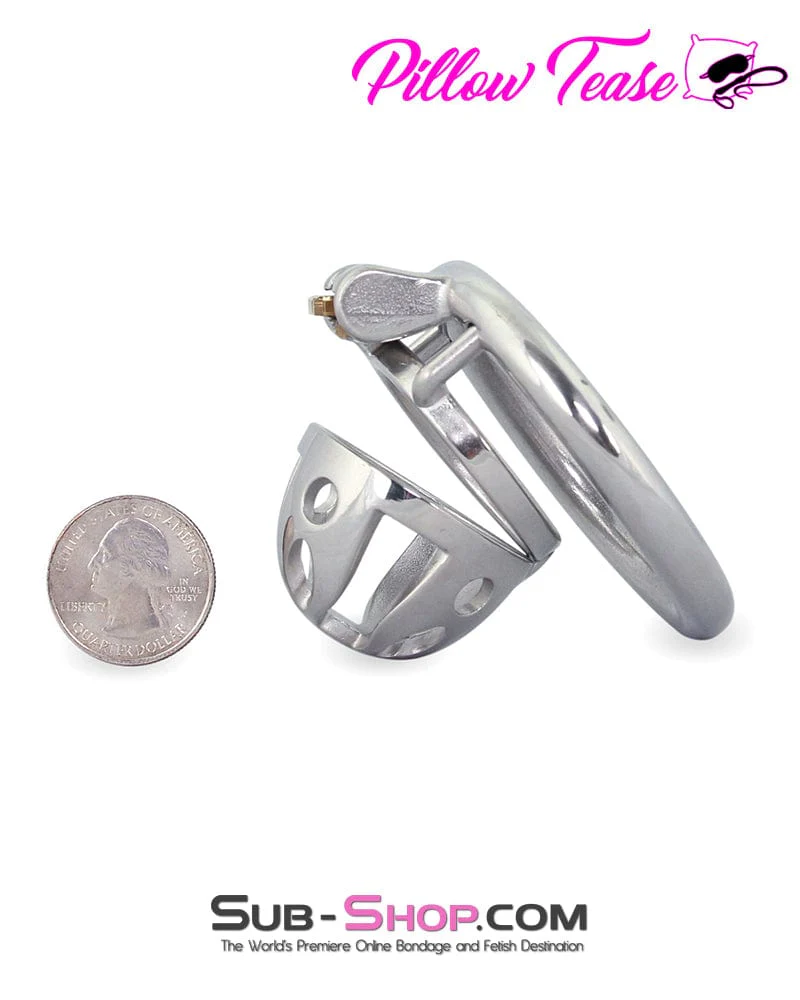 0717M Mini Basket Steel Cock Cage Chastity Device - Image 7
