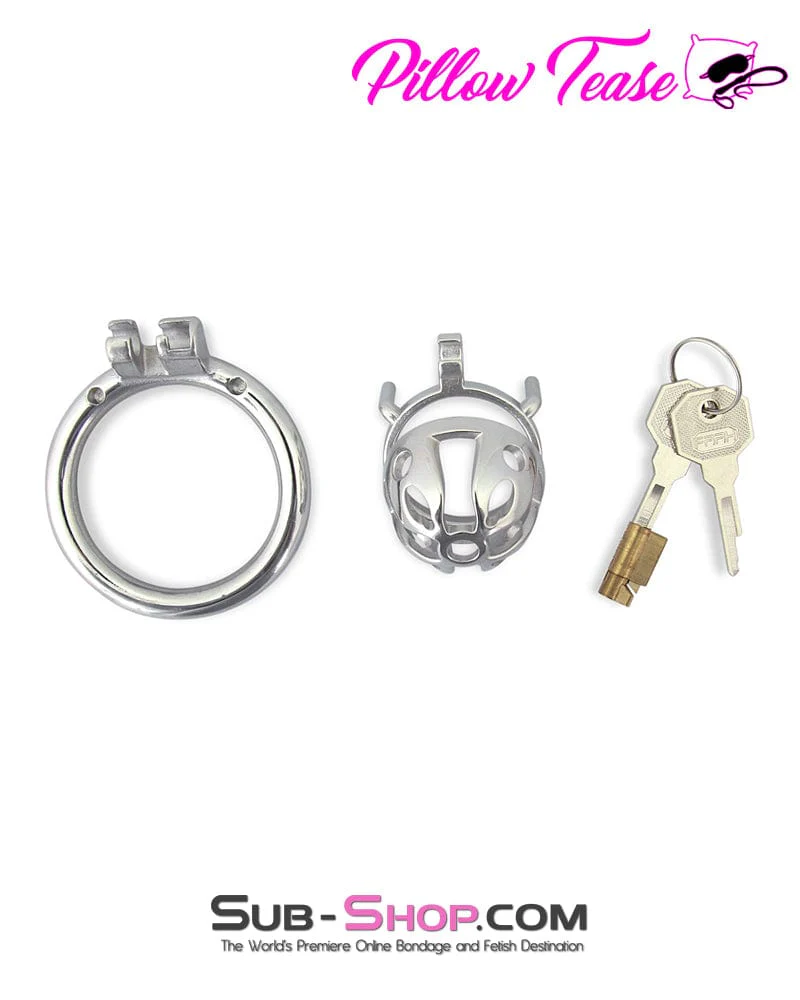 0717M Mini Basket Steel Cock Cage Chastity Device - Image 8