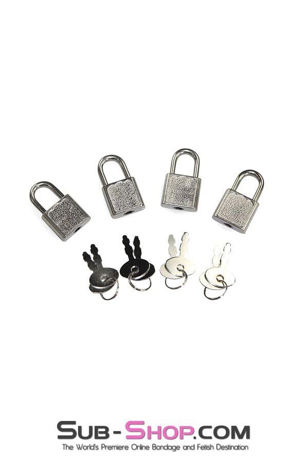 9727A      Mini Charm Bondage Padlocks, Set of 4 - Image 2