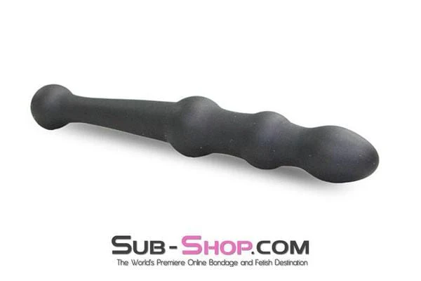 2715M      Mini Slim Beginner’s Double Ended Silicone Anal Dildo - LAST CHANCE - Final Closeout! - Image 2