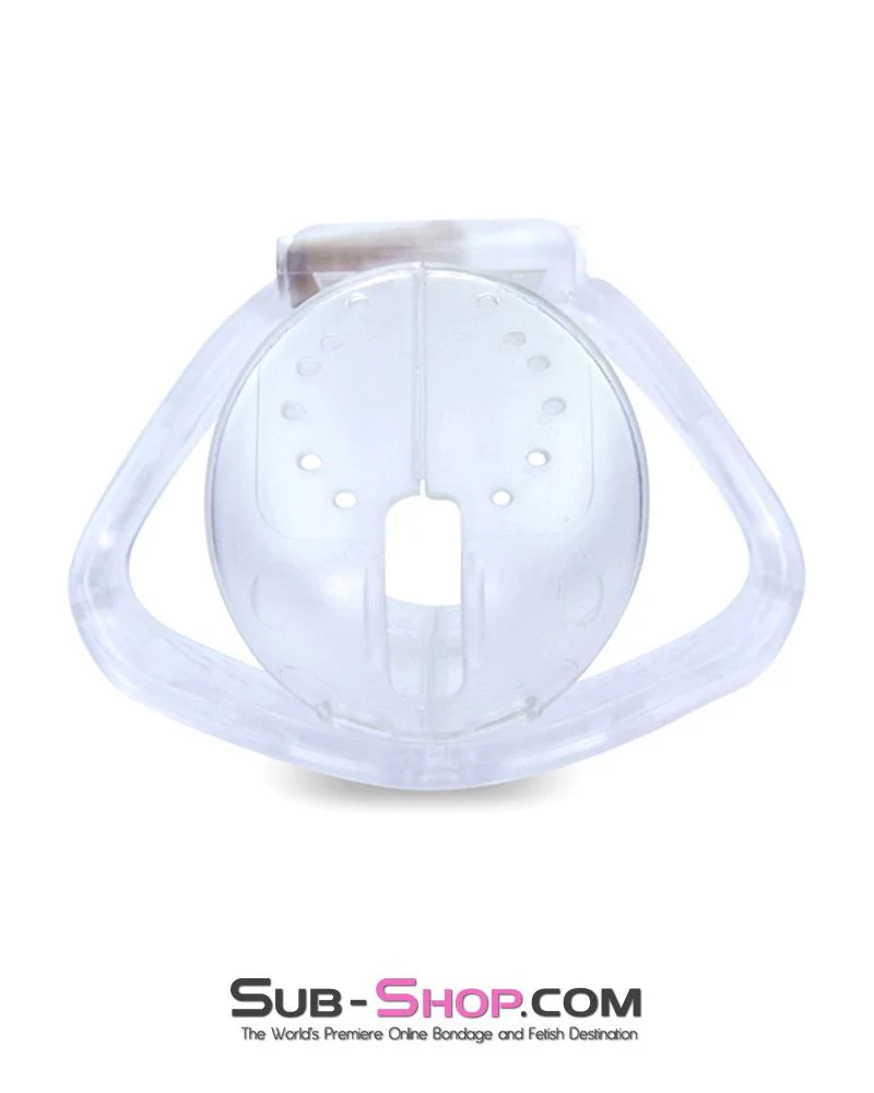 1106AR Mistresses Slave Clear High Security Ventilated Locking Male Chastity Device - MEGA Deal - Image 3