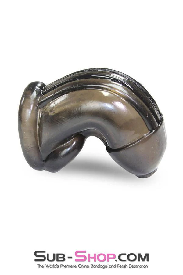 2549M      Molded Jelly Cock Cage, Smoke - Image 8