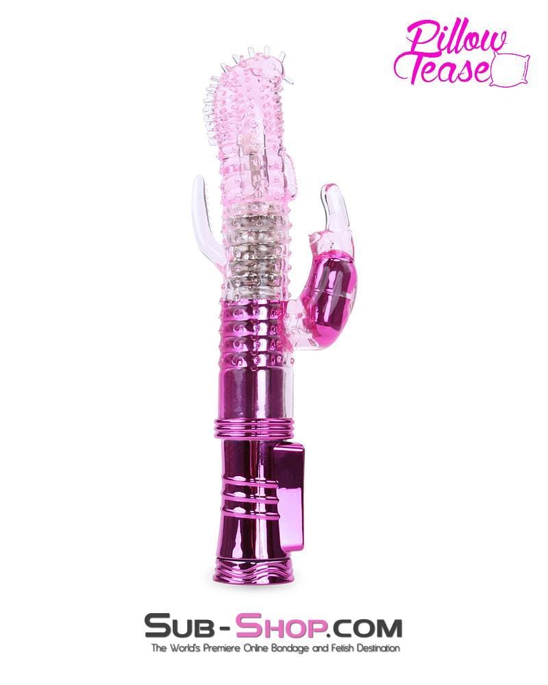 7090E Multi-Function Nubby Jelly Vibrator with Clit and Anal Stimulator, Rotation and Vibration 🔥 FINAL CLEARANCE – Last Chance! - Image 2