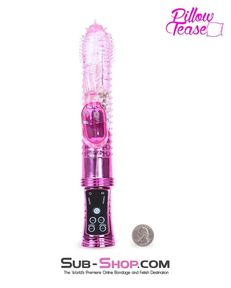 7090E Multi-Function Nubby Jelly Vibrator with Clit and Anal Stimulator, Rotation and Vibration 🔥 FINAL CLEARANCE – Last Chance! - Image 5