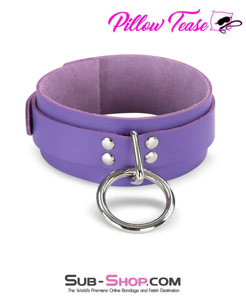 0391A My Obsession Leather Bondage Collar - Image 5