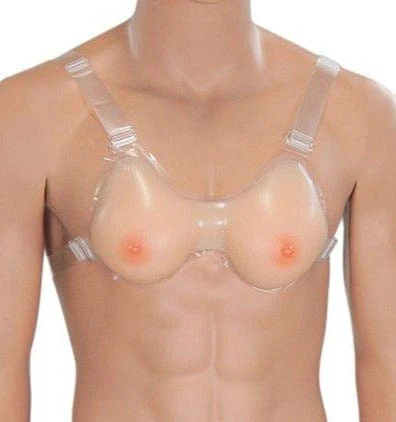 7931R-SIS My Pretty Sissy Titties Accessory Teardrop Shape Lifelike Real Feel Breast Forms, BDSM Mistress for Hire A Cup Size - Image 2