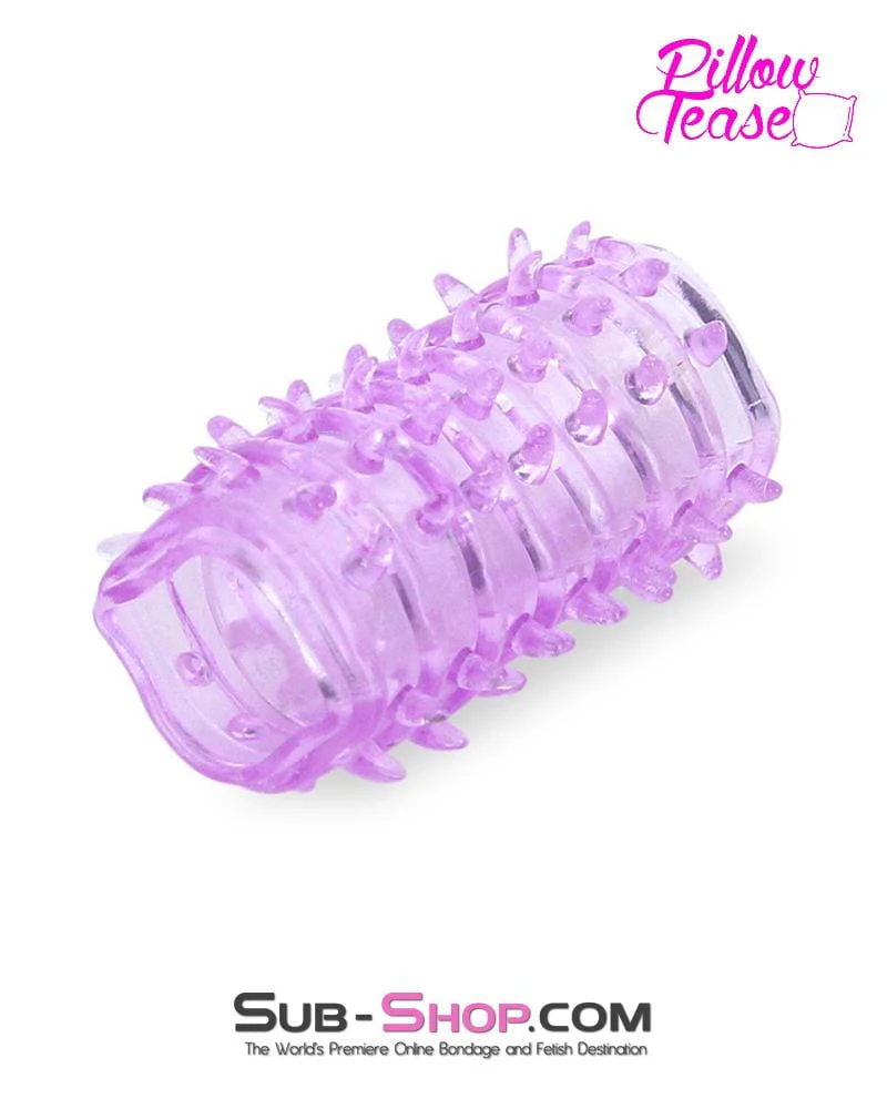 2922M Nubby Purple Finger, Dildo or Vibrator Super Stimulation Sleeve