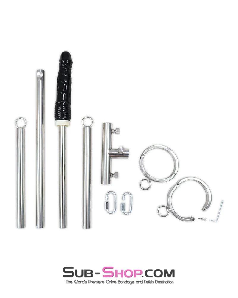 9846M Open Wide Bondage Spreader Bar with Dildo - Image 22